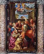 Apparition of the Virgin and Child and San Gennaro at the Miraculous Oil Lamp,, Domenico Zampieri